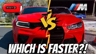 I raced my Hellcat against a M4 and a Boosted 5.0 Mustang‼️