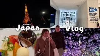 Japan Vlog Day 4 | teamLab Borderless Mori Building Digital Art Museum Experience 🇯🇵#thebumbums