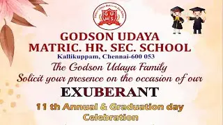 Godson Udaya Matric. Hr. Sec. School - EXUBERANT - 11th Annual & Graduation Day - 12.01.2026