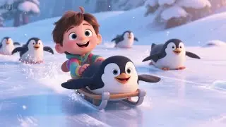 Little Penguins Slide on the Ice | Fun Penguin Song for Kids | Sing Along Nursery Rhyme
