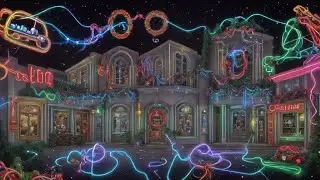Magical UK Christmas Light Trail Adventure | 80-Second Tour of Holiday Wonderland 🎄✨