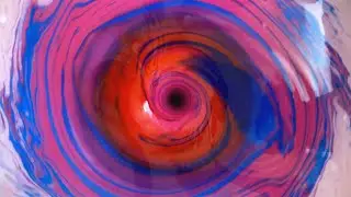Experiment Whirlpool Hole Blue, Red | USA Flag Color - ASMR Relaxing Vortex