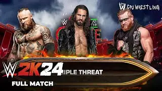WWE 2K24 | Triple Threat Match: Seth Rollins vs Aleister Black vs Buddy Matthews