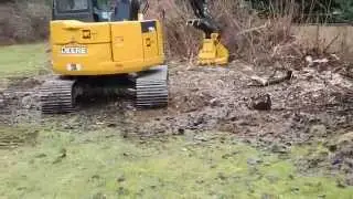 RDM34 Compact Disc Mulcher on a John Deere 75G - Advanced Forest Equipment