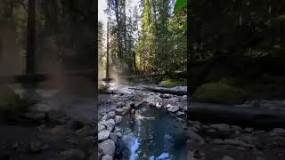 One of the most dreamy hot springs in Oregon 🌿💫 #travelmore #hotspring #oregon #beautifulnature