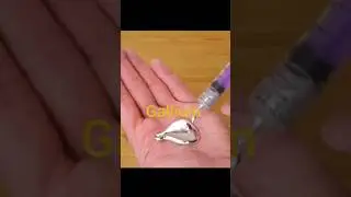 This gallium metal is amazing #knowledge #gallium #getsetflyscience #scienceandtechnology