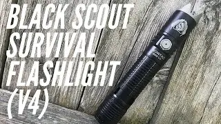 WOWTAC Black Scout Survival V4 Tactical Flashlight: 18650 Rechargeable, Over 1,700 Lumens