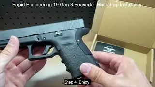 Rapid Engineering Glock 19 Gen 3 Beavertail Backstrap Installation