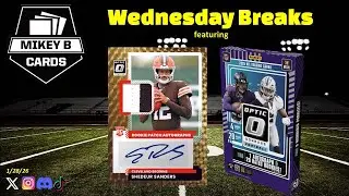 1/28/26 Breaks - Optic Football. Marvel Studios Mixers and Mini-Helmets!