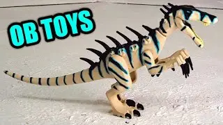 CUSTOM JURASSIC WORLD LEGO BARYONYX | GLOW IN THE DARK REPAINT  OB TOYS