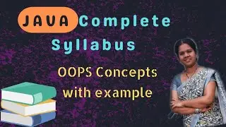 OOPS concepts with examples|| 4 || JAVA COURSE in telugu