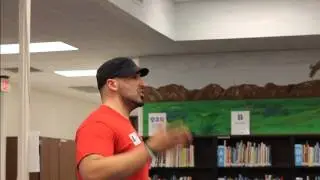Sean Burton of SeanBFit speaks at a local school in San Antonio, Tx.