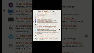 Free Harvard Courses ||Shorts