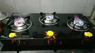 Butterfly Smart Glass 3 Burner Gas Stove, rivew #shorts #shorts | Infoline #infoline #InfoLine