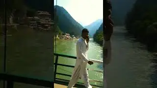 🌉🌊 Sharda Bridge View | River & Village Scene | Nature Lens by Amir 🌿🏔️
