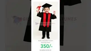 Celebrate their big milestone in style with our premium kids&rsquo; graduation gown grabyourcostumes.com