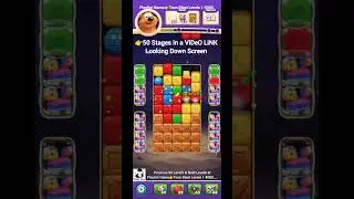 Toon Blast Level 374 🤯 No Boosters F2P WiN 👉50 LevelS 350-399 LiNK👇 Short Strategy Guide #shorts