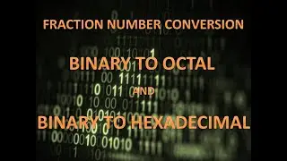 convert binary fraction to octal || hexadecimal