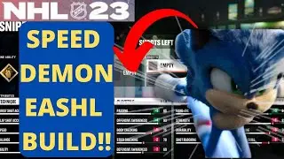 NHL 23 BEST FORWARD BUILD!! ABSOLUTE SPEED DEMON!! 95 SPEED AND ACCELERATION!!