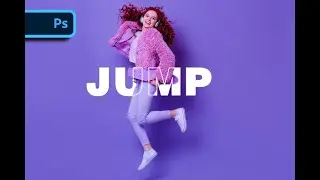 Text Turns Into Stroke When Touching Subject | Creative Typography Effect in Photoshop