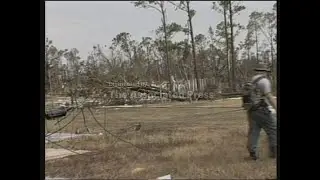 Small city of Waveland completely destroyed by Hurricane
