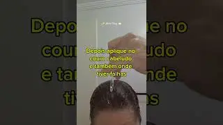 Usando t&ocirc;nico capilar antiqueda da Pantene #pantenetonicohtc #youtubeshorts #cabelo