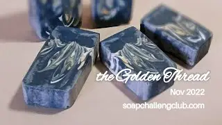 The Golden Thread - November 2022 Soap Challenge, Splash Swirl, the Process