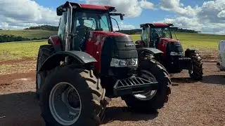 Fui em uma fazenda montar um escapamento de trator Case Puma 140 roncando escape direto