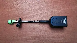Telephone pickup coil for pinpointing sources of EMF ( connected to a JOYO mini Amp )