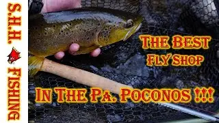 This Fly Shop Is WILD !!! BROWN Trout Fishing [ The Evening Hatch ] In The Pennsylvania Poconos !!!