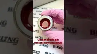 BLING Line - Ginger glitter gel (Winter 2020 collection)