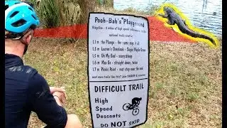 The Trail Sign Doesn't Mention GATORS!!! // Mountain biking Balm Boyette Ridgeline Trail in Florida