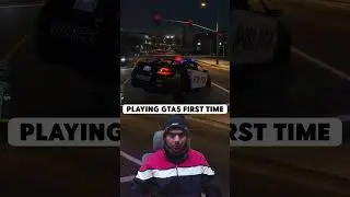 Police Car Chase in GTA5  - Playing GTA5 FIRST TIME #gta  #gta5 #rockstargames #gta6 #ps5