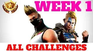 Fortnite WEEK 1 CHALLENGES GUIDE - Risky Reels Treasure Map (Season 5)