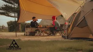 Camping Thoughts and Relaxing [a cinematic riverside outdoor video] 4K  #asmr  #nature #cinematic