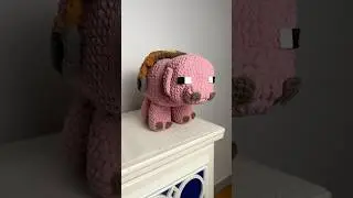 Crochet Minecraft Pig #amigurumi #crochetplushie