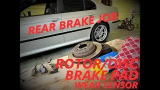 BMW E39 530i 525i 523i 520i DIY Rear Brake Job (Typically same as E46 E53)