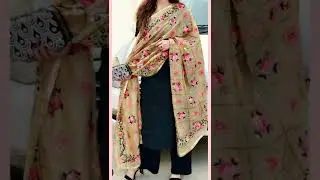best kurti with contrast dupatta | kurti with contrast dupatta in different styles |