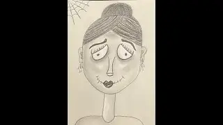 Tim Burton style self portraits