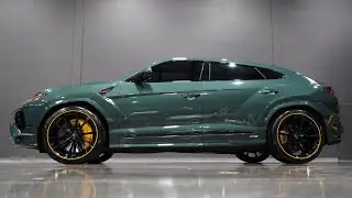 2023 LAMBORGHINI URUS S VERDE LARES 1 OWNER 8K PPF FREE ENCLOSED DELIVERY FOR SALE R3MOTORCARS.COM