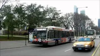 CTA NovaBus LFS 6518 w/ White LEDs at Michigan & Balbo