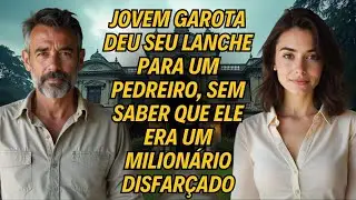 Jovem Garota Deu Seu Lanche Para Um Pedreiro, Sem Saber Que Ele Era Um Milionário Disfarçado!