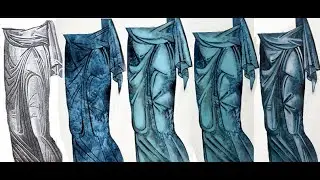 How to do an Icon Painting: Blue Garments in Egg Tempera Technique