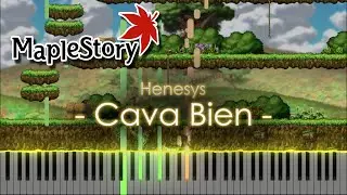 🍍Cava Bien - Henesys - [Maplestory] - Synthesia Piano Tutorial🥥