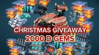 2000 D GEMS CHRISTMAS GIVEAWAY!! Ends december 24th-2025 (War Robots)