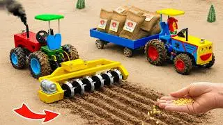 TOP Most Creative using DIY Disc Harrow for Tractor on Farming | Farm Machines | HP Mini DIY Tractor