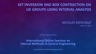 Set Inversion and Box Contraction on Lie Groups Using Interval Analysis