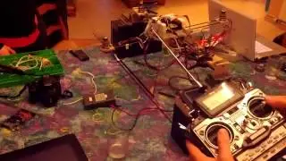 Quadrirotor's stabilization test