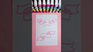 How to draw BANNERS?! #art #drawing #bulletjournal
