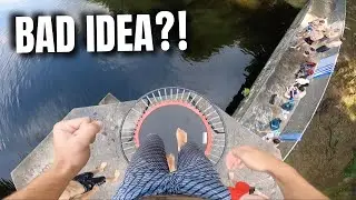 CLIFF JUMPING OFF A TRAMPOLINE! (CT Meetup 2021 part 3)